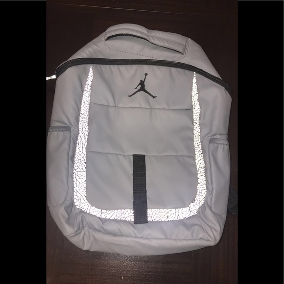 grey jordan backpack